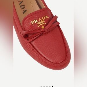 Prada Leather Driving Loafers